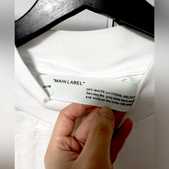 Off-White Main Label Men’s Temperature White T-shirt - Picture 3 of 5